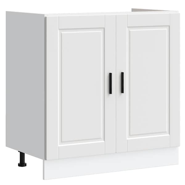 Valamu aluskapp, Porto, valge, 80 × 46 × 81,5 cm, tehispuit