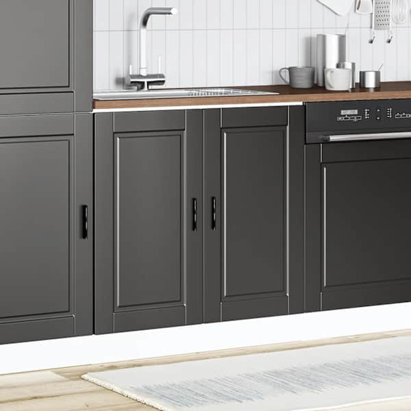 Valamu aluskapp, Porto, must, 80 × 46 × 81,5 cm, tehispuit