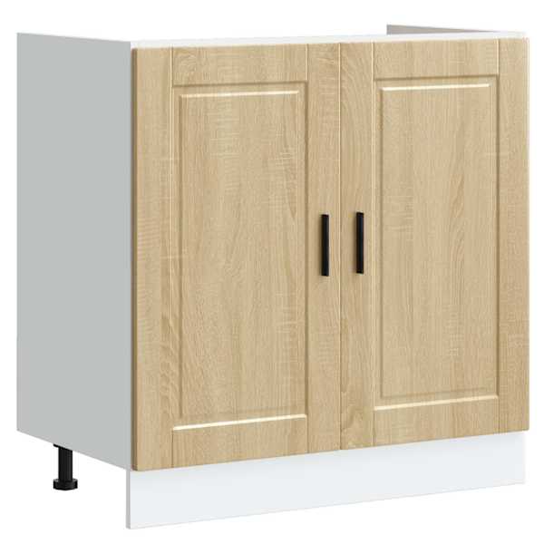 Valamu aluskapp, Porto, Sonoma tamm, 80 × 46 × 81,5 cm, tehispuit