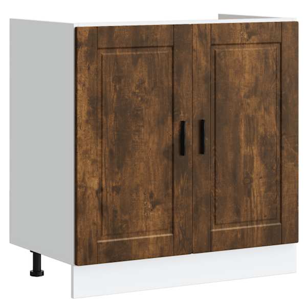 Valamu aluskapp, Porto, suitsutatud tamm 80 × 46 × 81,5cm tehispuit