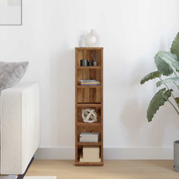 CD-kapp Vana puit 21 × 20 × 88 cm Engineered Wood