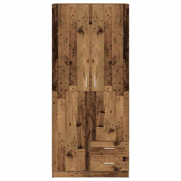 Riidekapp Old Wood 80 × 52 × 180 cm Engineered Wood