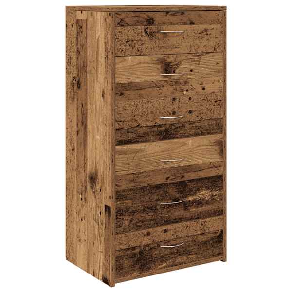 6 sahtliga puhvetkapp vana puit 50 × 34 × 96 cm tehniline puit