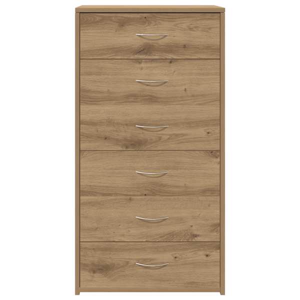 6 sahtliga puhvetkapp Artisan tamm 50 × 34 × 96 cm ehituspuit