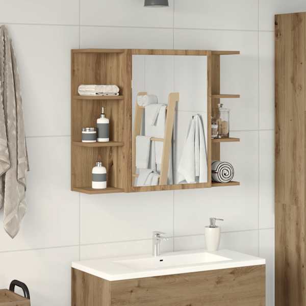 Vannitoa peegelkapp Artisan tamm 80 × 20,5 × 64 cm ehituspuit