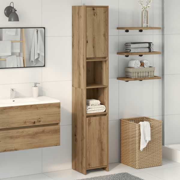 Vannitoakapp Artisan tamm 30 × 30 × 183,5 cm insenerpuit