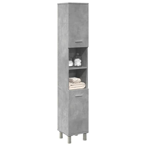 Vannitoakapp betoonhall 30 × 30 × 179 cm puitlaastplaat