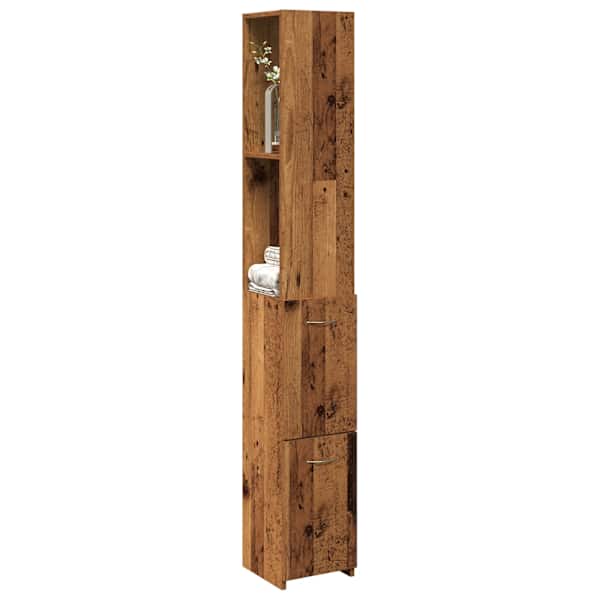 Vannitoa Kapp Old Wood 25 × 25 × 170 cm Engineered Wood