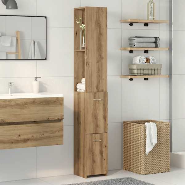 Vannitoakapp Artisan tamm 25 × 25 × 170 cm insenerpuit
