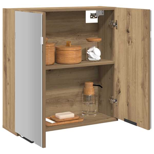 Vannitoa peegelkapp Artisan tamm 64 × 20 × 66,5 cm ehituspuit