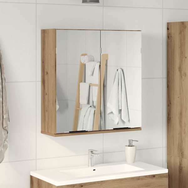 Vannitoa peegelkapp Artisan tamm 64 × 20 × 66,5 cm ehituspuit