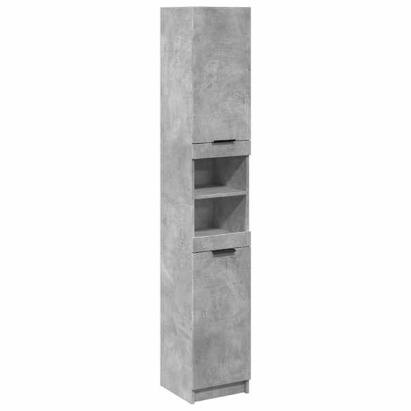 Vannitoakapp, betoonhall, 32 × 34 × 188,5 cm, tehispuit