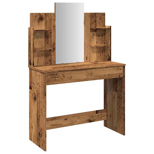 Peegliga tualettlaud Old Wood 96 × 39 × 142 cm