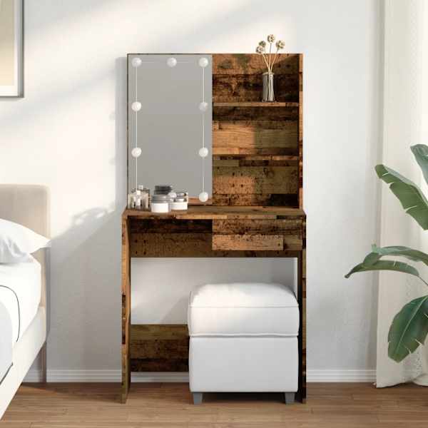 Tualettlaud LED Old Woodiga 74,5 × 40 × 141 cm