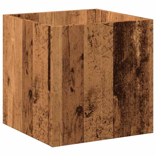 Taimekast 40 × 40 × 40 cm, tehispuit – vana puit