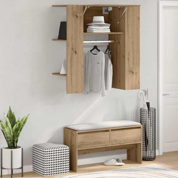 Esiku kapp Artisan tamm 97,5 × 37 × 99 cm ehituspuit