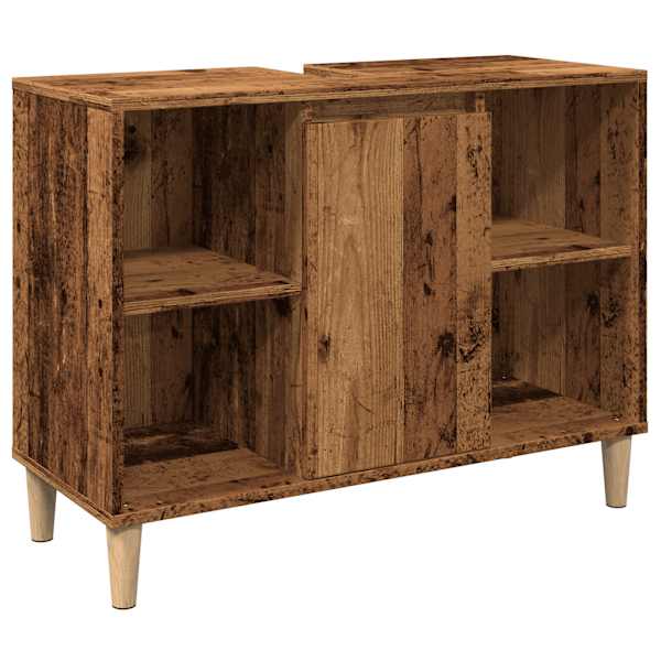 Vannitoakapp, vana puit, 80 × 33 × 60 cm, tehispuit
