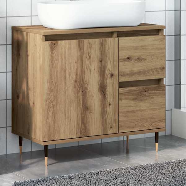 Vannitoakapp Artisan tamm 65 × 33 × 60 cm ehituspuit