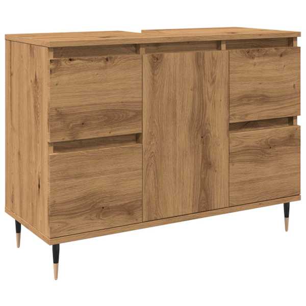 Vannitoakapp, käsitöötamm, 80 × 33 × 60 cm, tehispuit