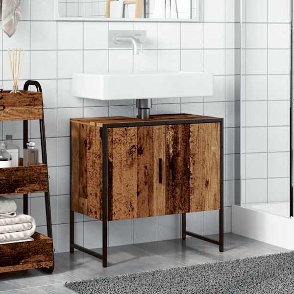 Vannitoa valamukapp Vana puit 60 × 33 × 60 cm Tehispuit