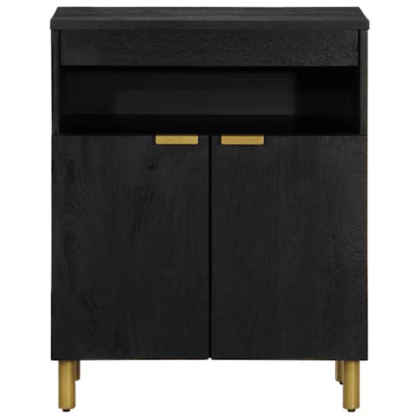 Puhvetkapp, must, 60 × 33 × 75 cm, tehispuit