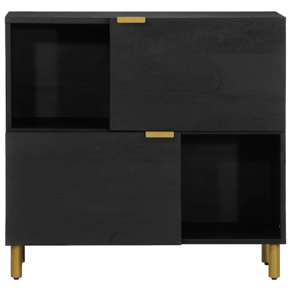 Puhvetkapp, must, 80 × 33 × 75 cm, tehispuit