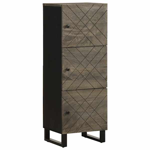 Kõrge kapp, must, 40 × 33 × 110 cm, mangopuit