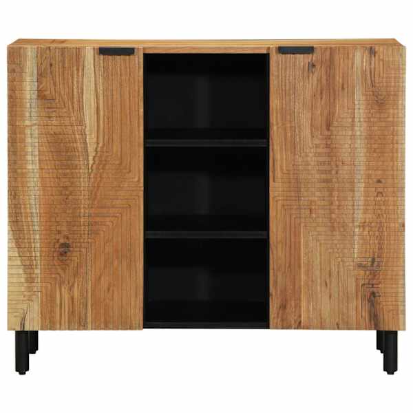 Kõide riiuliga uksega Pruun 90 × 33 × 75 cm Tugev mango puu