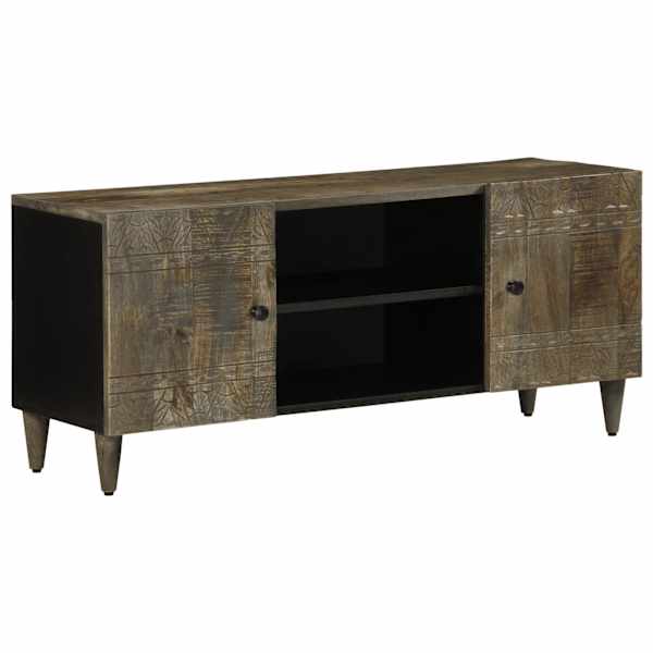 Telerikapp helehall 105 × 33,5 × 46 cm täispuidust mango