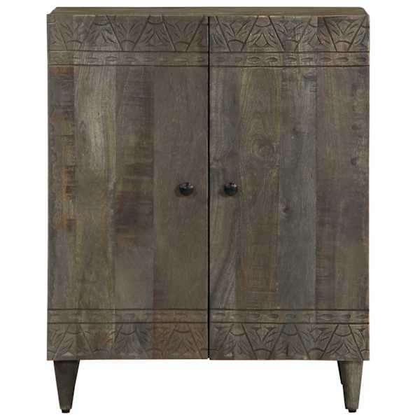 Puhvetkapp helehall 60 × 33,5 × 75 cm täispuidust mango