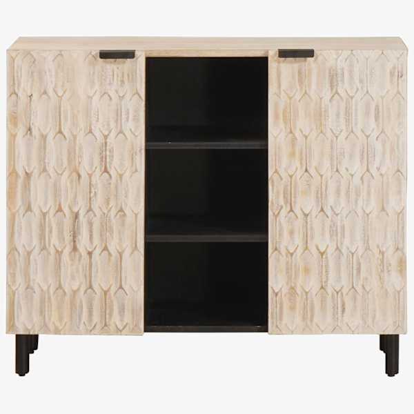 Kõide Valge pesu viimistlus 90 × 33 × 75 cm Tugev mango puu