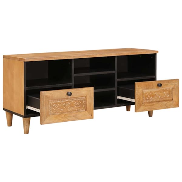 Telerikapp sahtliga riiuliga 100 × 33 × 46 cm Tugev mango puu