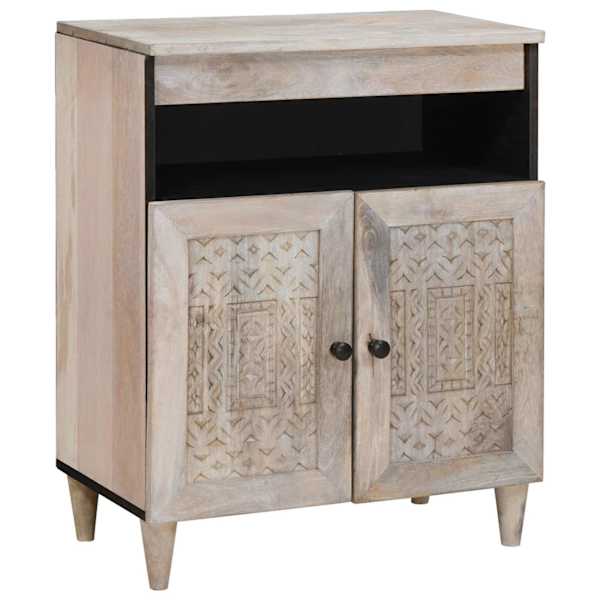 Kõide Valgendatud Valge 60 × 33 × 75 cm Tugev mango puu