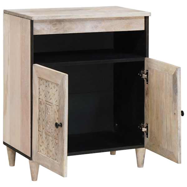 Kõide Valgendatud Valge 60 × 33 × 75 cm Tugev mango puu