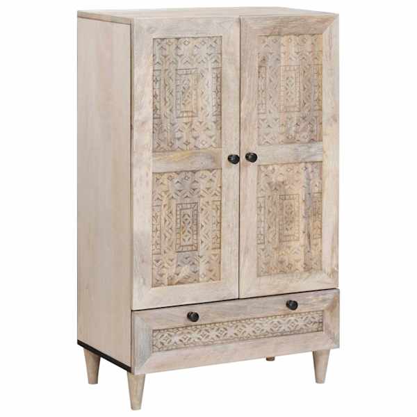 Kõrgushein 60 × 33 × 100 cm Tugev mango puu Valgendatud Valge