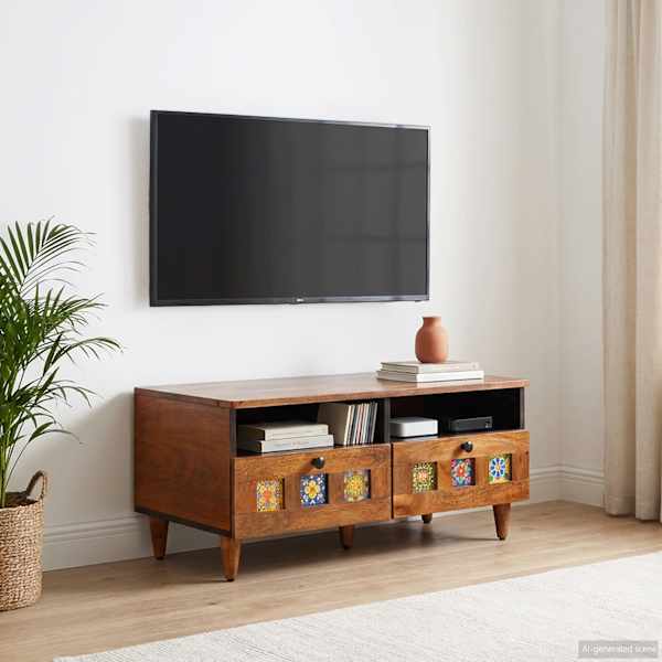 Telerikapp Pähklipuit 70 × 33 × 46 cm Tugev mango puu