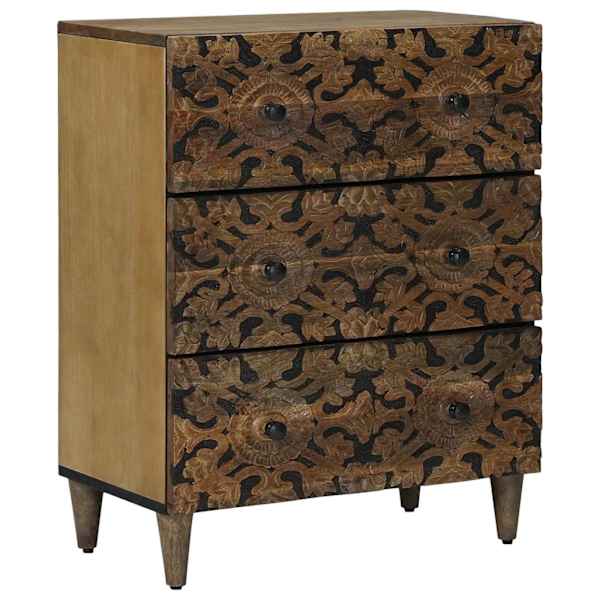 Hoiustamise kõrvalhoidja 60 × 33 × 75 cm Tugev mango puu Pruun