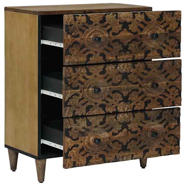 Hoiustamise kõrvalhoidja 60 × 33 × 75 cm Tugev mango puu Pruun