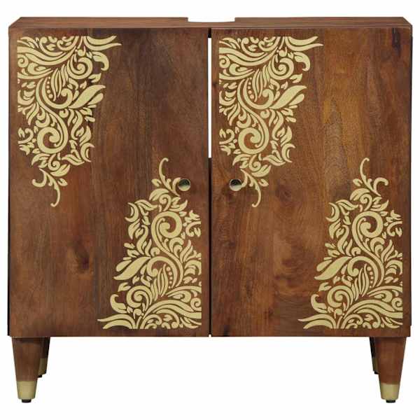 Valamukapp uksega Meepruun 62 × 33 × 58 cm Tugev mango puu
