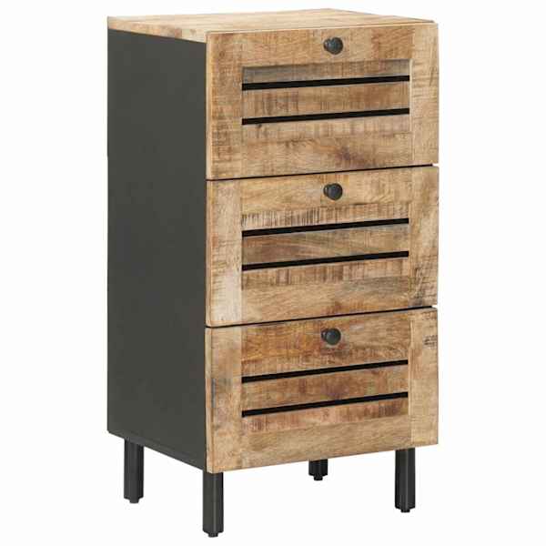 Ladustamiskapid Naturaalne 40 × 33 × 75 cm Tugev mango puu