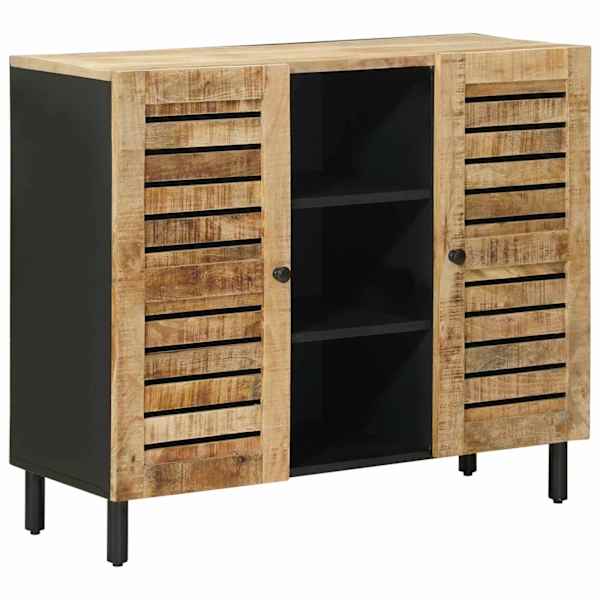 Ladustamiskapid Naturaalne 90 × 33 × 75 cm Tugev mango puu