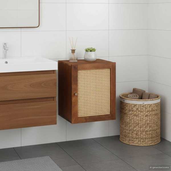 Vannitoa kapp Pruun 38 × 33,5 × 48 cm Tehispuit