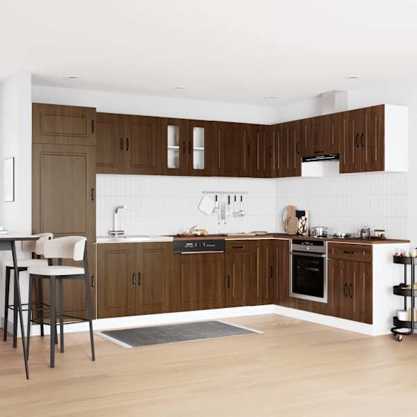 Köögikapp Kalmar Pruun tamme 80 × 46 × 81,5 cm Tehispuit