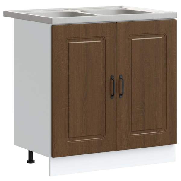 Köögikapp Kalmar Pruun tamme 80 × 46 × 81,5 cm Tehispuit