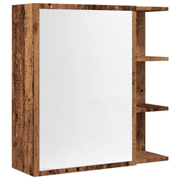Vannitoa peegelkapp Vana puit 62,5 × 20,5 × 64 cm Tehniline puit