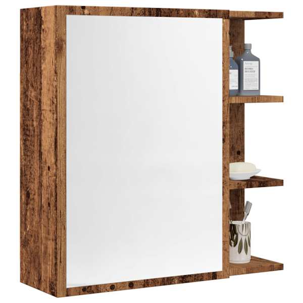 Vannitoa peegelkapp Vana puit 62,5 × 20,5 × 64 cm Tehniline puit