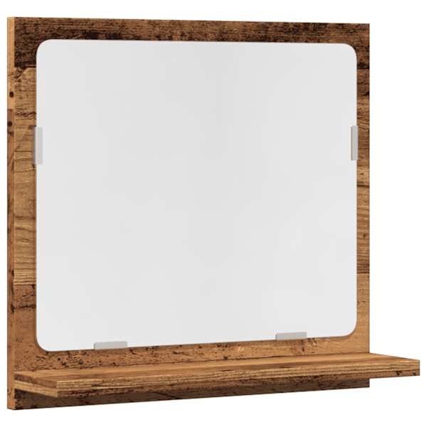 Vannitoa peegelkapp vana puit 40 × 11 × 37 cm insenerpuit