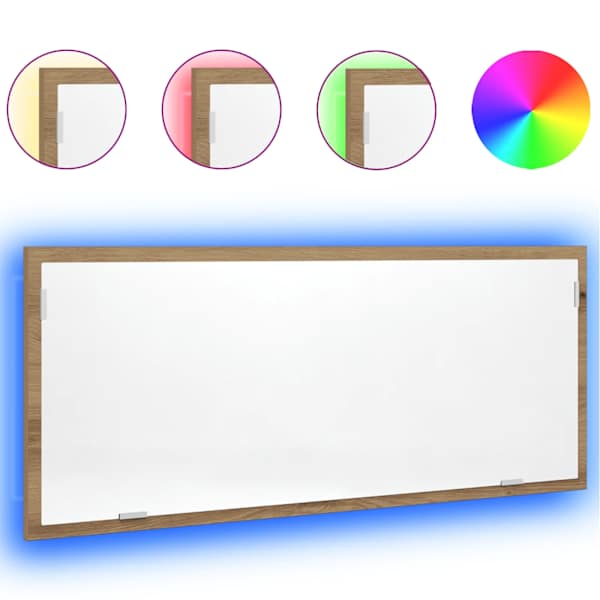 LED vannitoapeegel Artisan tamm projekteeritud puit