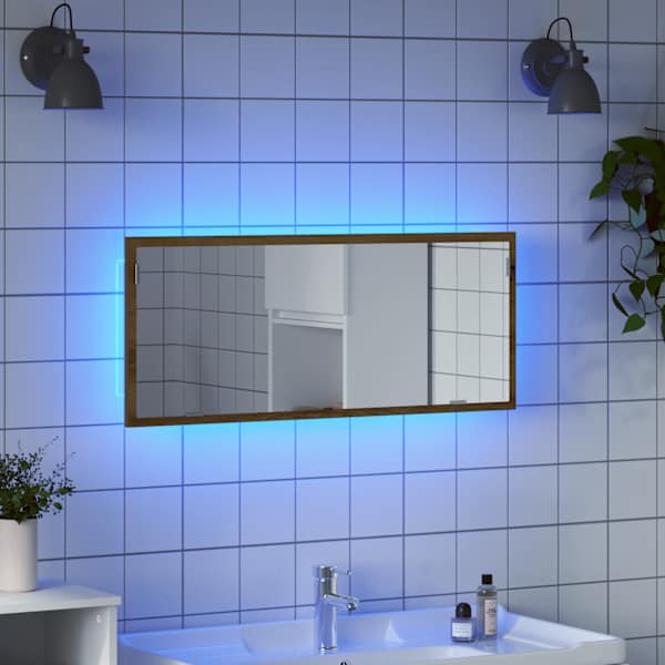 LED vannitoapeegel Artisan tamm projekteeritud puit