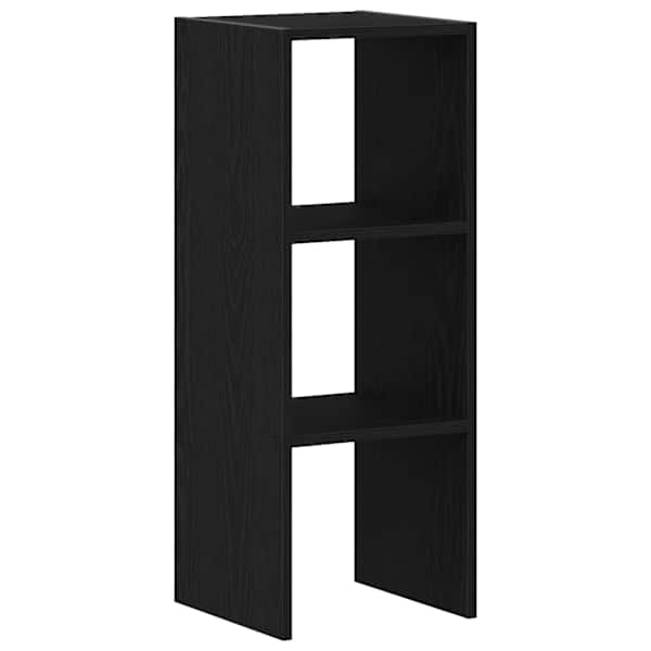 Raamaturiiul, virnastatav, must tamm, 30 × 30 × 80 cm, tehispuit